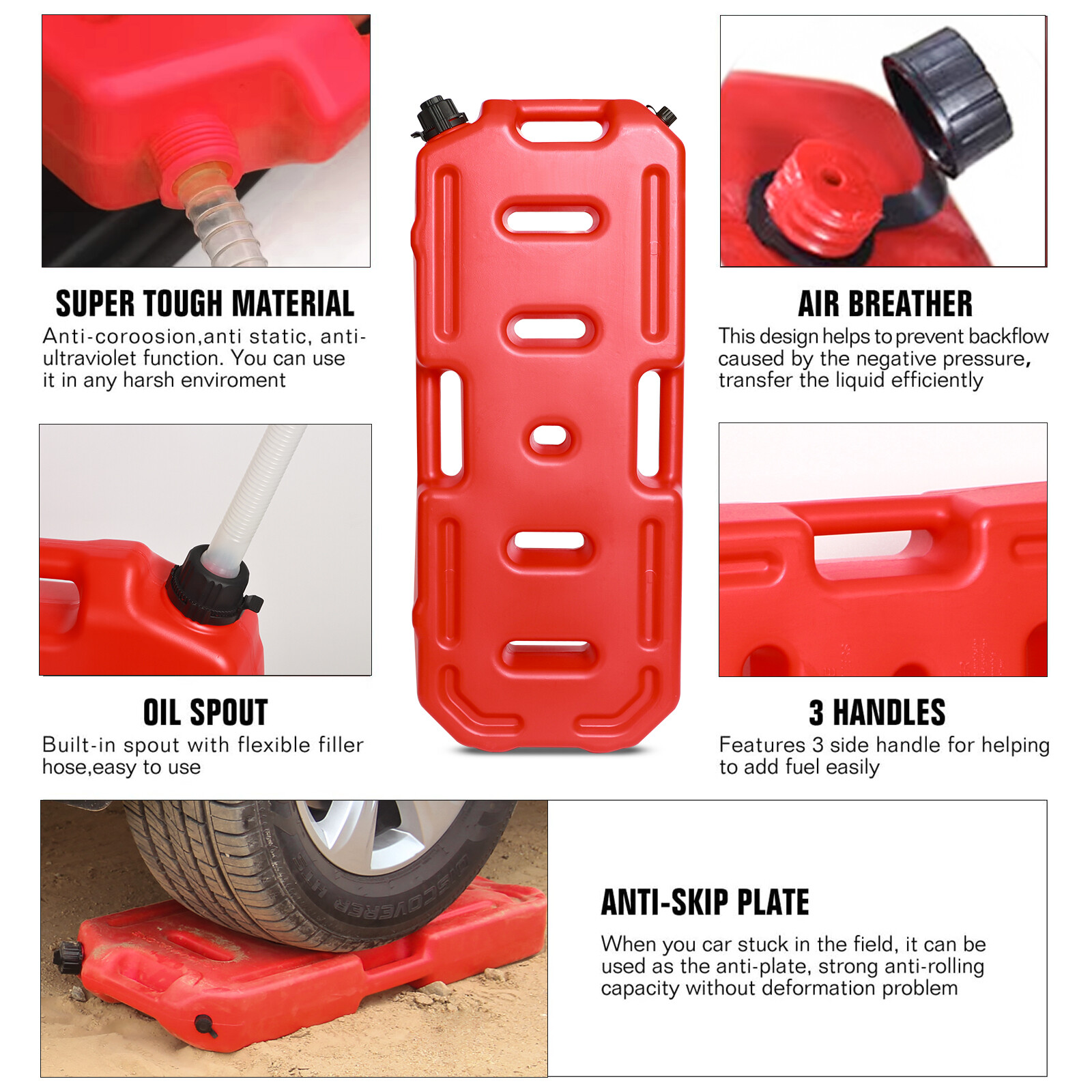 Contenedor de lata de tanque de almacenamiento de gasolina de 30 L con cerraduras para 4x4 SUV ATV UTV motocicleta- - Image 3