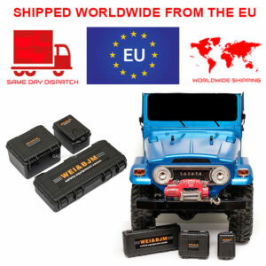 Caja de almacenamiento sobre orugas de coche de radiocontrol escala 1/10 accesorios para Rc4wd Scx10 Tamiya Traxxas-