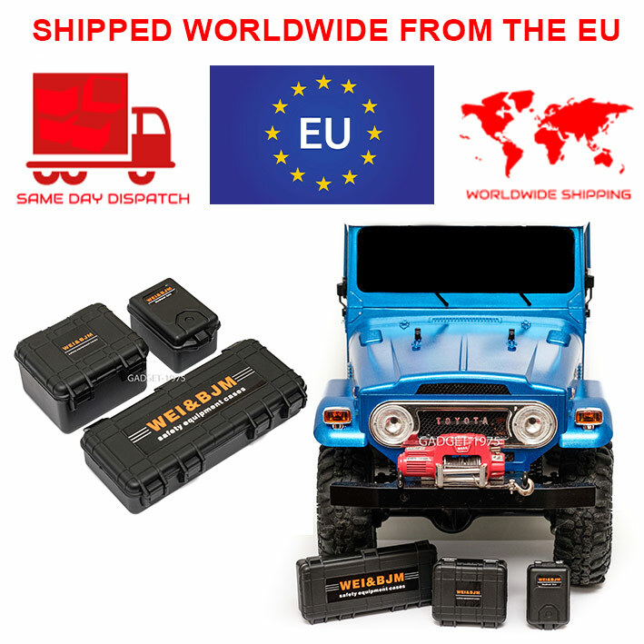 Caja de almacenamiento sobre orugas de coche de radiocontrol escala 1/10 accesorios para Rc4wd Scx10 Tamiya Traxxas-