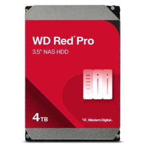 Disco duro NAS WD Red Pro 4 TB para almacenamiento optimizado RAID rendimiento 24x7-