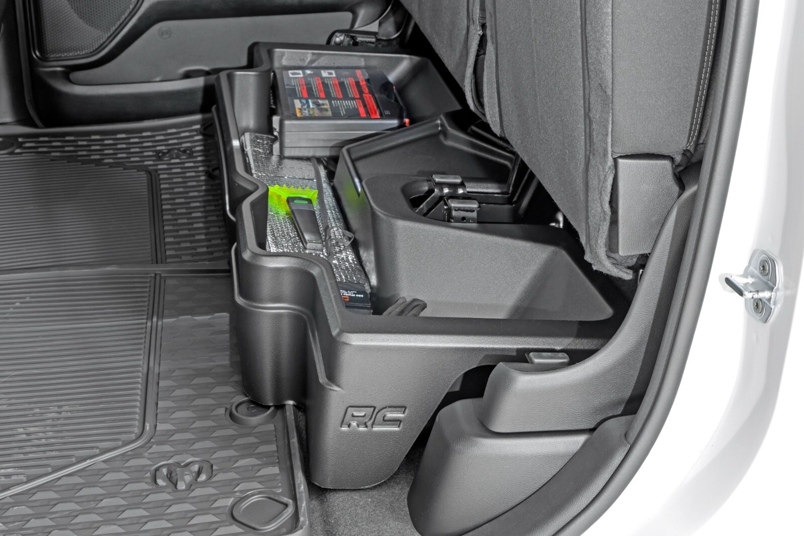 Almacenamiento debajo del asiento Rough Country doble cabina para Ram 1500 2x2/4x4 2019-2025- - Image 3