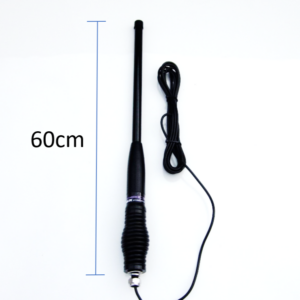 ANTENA TRAJE CARAVANEROS SCORPION DX 3DBi HEAVY DUTY UHF 80 CANALES CB 60 CM 4x4-