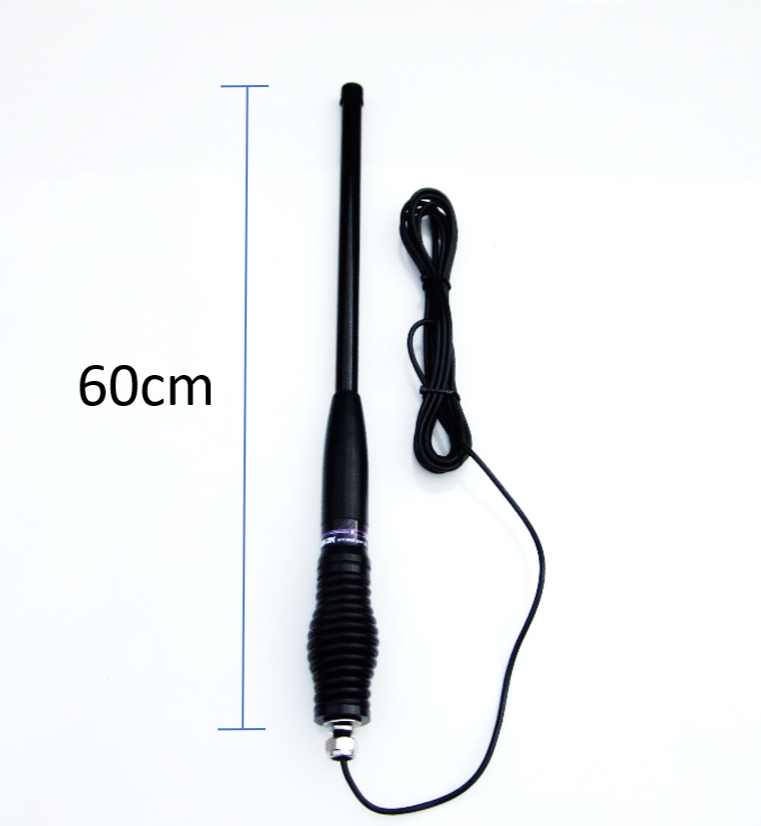 ANTENA TRAJE CARAVANEROS SCORPION DX 3DBi HEAVY DUTY UHF 80 CANALES CB 60 CM 4x4-