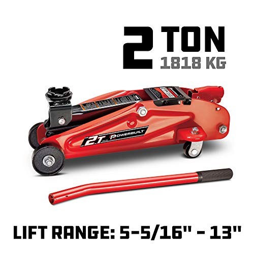 Powerbuilt 640181 Garage Trolley Jack, red 2-Ton - Image 3