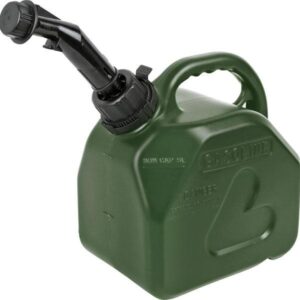 Contenedor portátil de aceite de almacenamiento de combustible Jerrycan verde de 5 l lata de agua de plástico + boquilla 4-