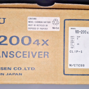 Transceptor de mano Yaesu Vertex VX-200 4X (D) UHF (nuevo en caja)-