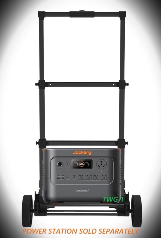 Carro Jackery Power Station carro, frenos, ruedas giratorias desmontables- - Image 2