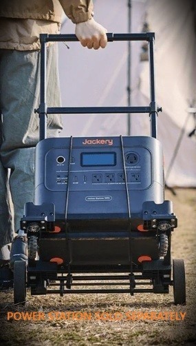 Carro Jackery Power Station carro, frenos, ruedas giratorias desmontables- - Image 3