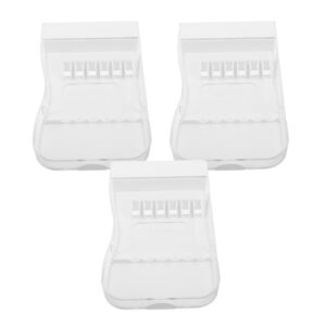 3 Pcs Family Oral Care Organizer Flosser Heads Storage Container