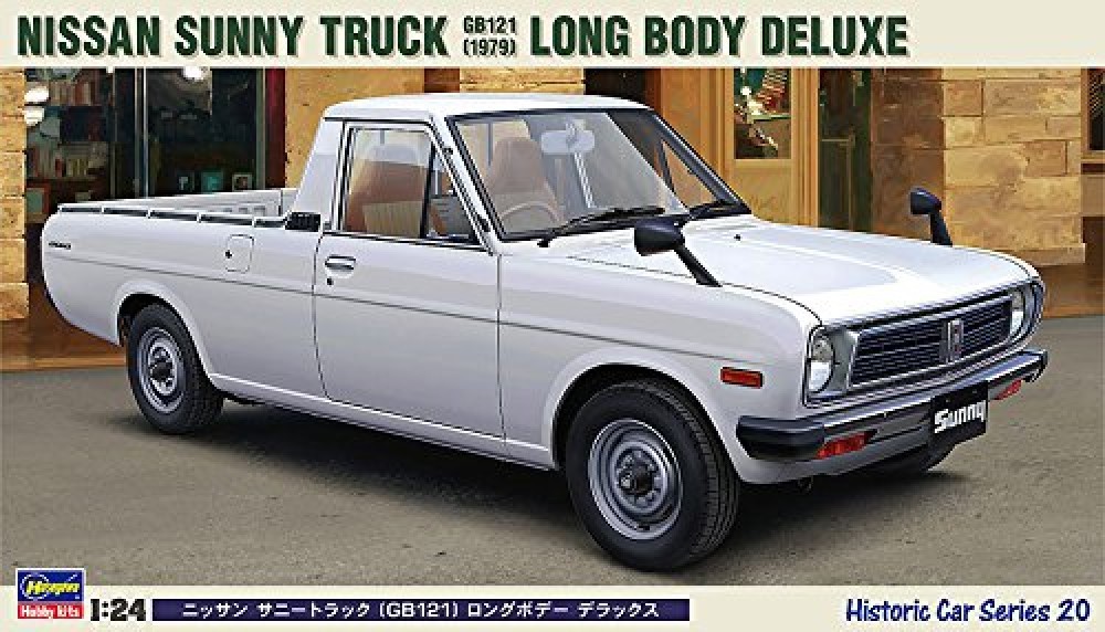 DATSUN Sunny Truck Hasegawa Model kit box 1:24 WHITE B120 1200 Ute Long Body
