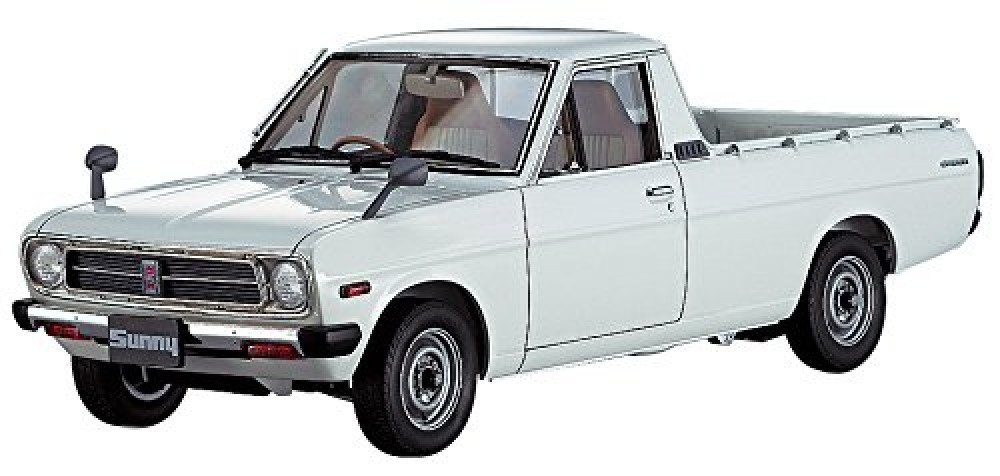 DATSUN Sunny Truck Hasegawa Model kit box 1:24 WHITE B120 1200 Ute Long Body - Image 2