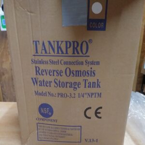 Tanque de almacenamiento de agua de ósmosis inversa TankPro blanco 3,2 galones 1/4" NPTM-