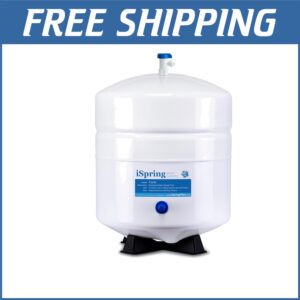 Tanque de almacenamiento de agua de grado alimenticio con válvula de acero inoxidable - Capacidad de 4 galones-