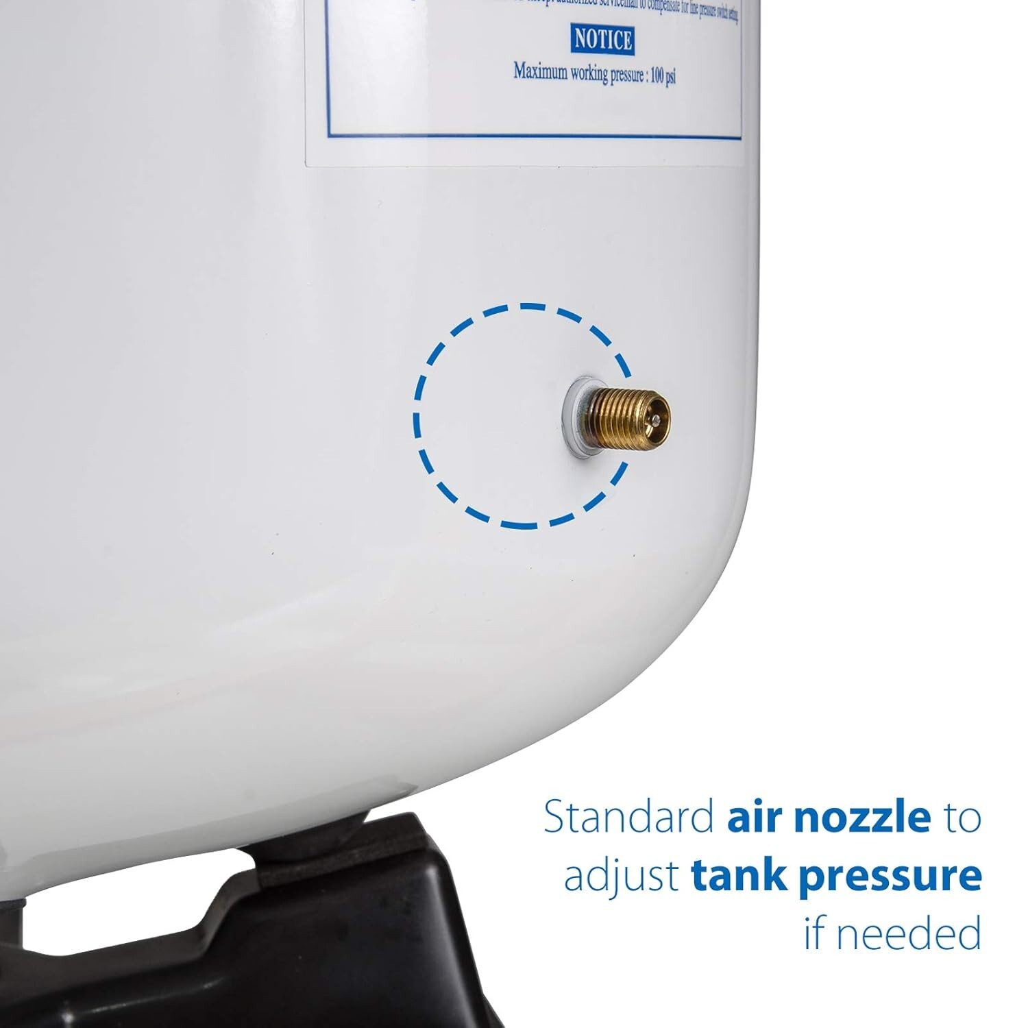 Tanque de almacenamiento de agua de grado alimenticio con válvula de acero inoxidable - Capacidad de 4 galones- - Image 4