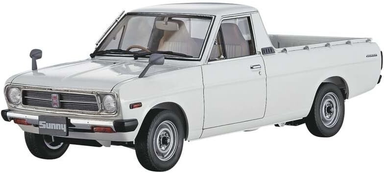 DATSUN Sunny Truck Hasegawa Model kit box 1:24 WHITE B120 1200 Ute Long Body