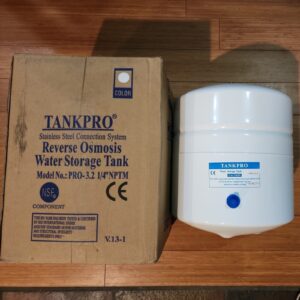 Tanque de almacenamiento de agua de ósmosis inversa TANKPRO (PRO 3.2G) PRO-3.2 1/4” NPTM NUEVO-