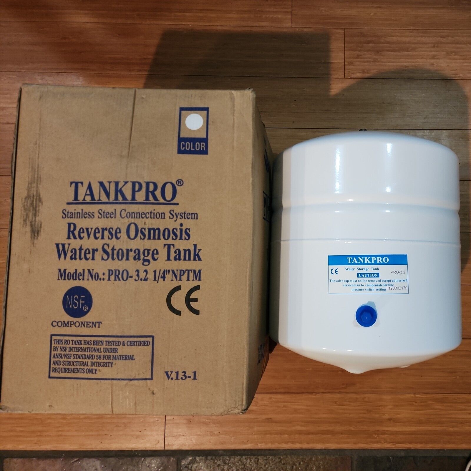Tanque de almacenamiento de agua de ósmosis inversa TANKPRO (PRO 3.2G) PRO-3.2 1/4” NPTM NUEVO-