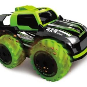 Control remoto coche barco de radiocontrol niños anfibio 4x4 conduce vehículo terrestre agua 2,4 GHz-