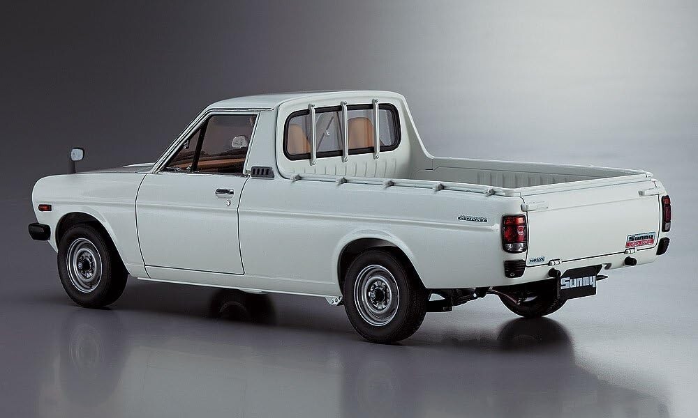 DATSUN Sunny Truck Hasegawa Model kit box 1:24 WHITE B120 1200 Ute Long Body - Image 3