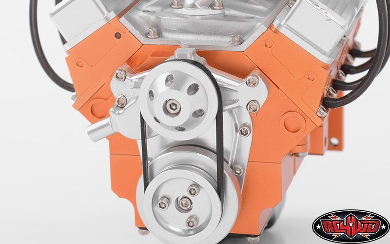 Bomba de agua RC4WD motor escala V8 PLATEADO Ally inc hardware Z-S1719 V 8 motor radiocontrol- - Image 5