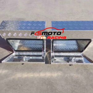 Pair Aluminium 30"x10"x16"Undertray TRAILER Underbody Ute Tool Box bed Truck+Key