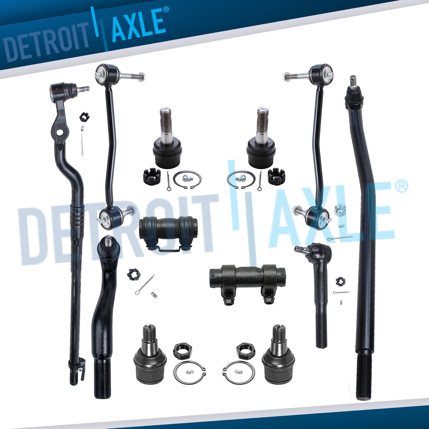 Kit de suspensión de rótulas de barras estabilizadoras delanteras 4x4 para Ford F-250 F-350 SD 2000-2004-