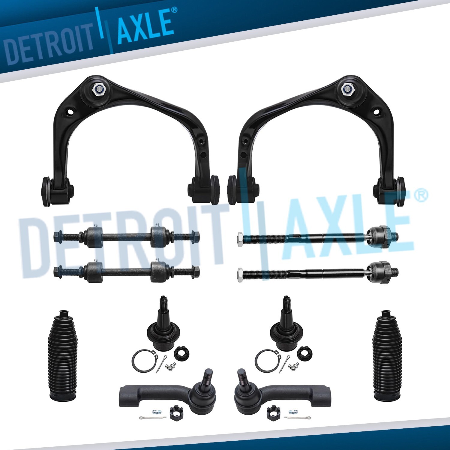Brazos de control superiores delanteros 4x4 con rótulas barras estabilizadoras kit de barras de amarre para Ford F-150-