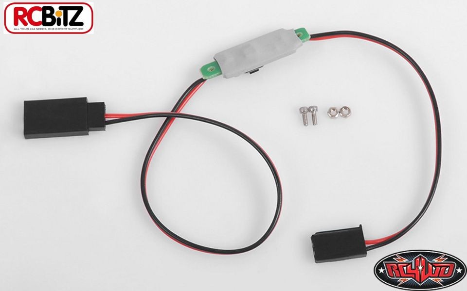 Mini interruptor de encendido RC4WD para unidades de iluminación barras receptores enchufes 12' Z-E0081 11,1 V-