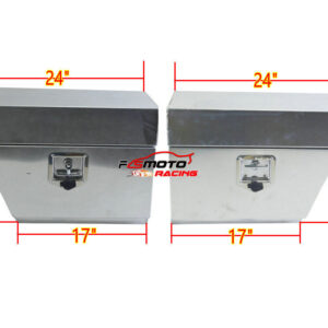 24"x10"x16" Pair Flat Aluminium Undertray Under Tray Truck Ute Tool Box toolbox