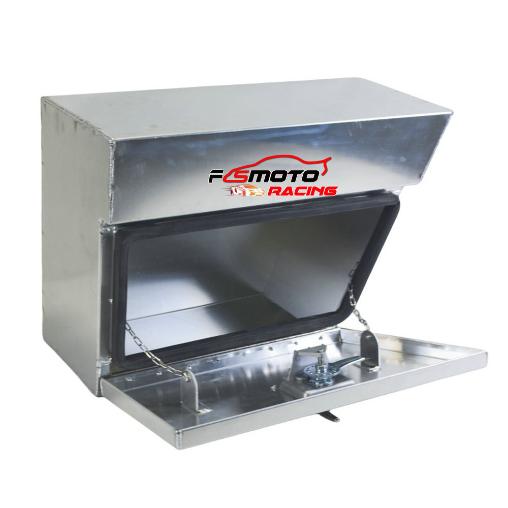 24"x10"x16" Pair Flat Aluminium Undertray Under Tray Truck Ute Tool Box toolbox - Image 5