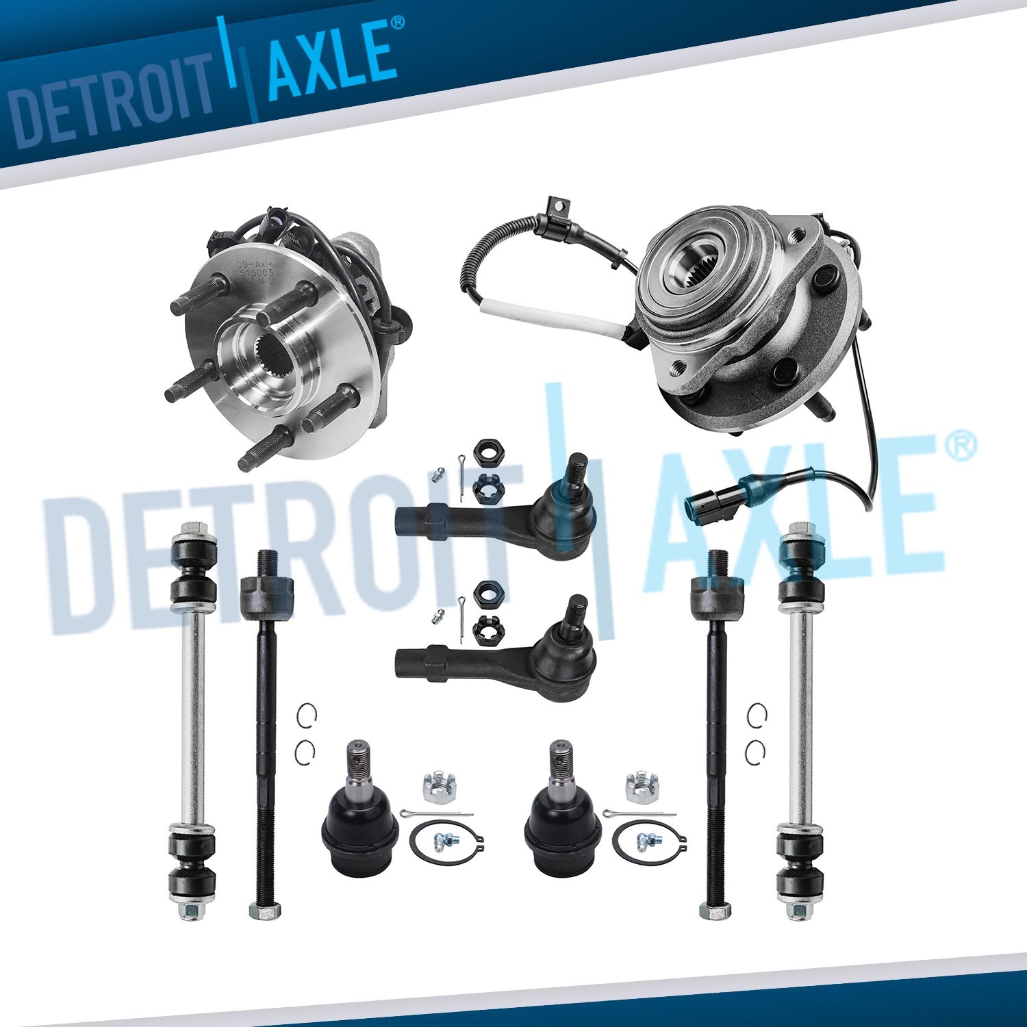 Kit de barras estabilizadoras de bujes de cojinete de rueda delantera 4x4 para Ford Ranger y Mazda-