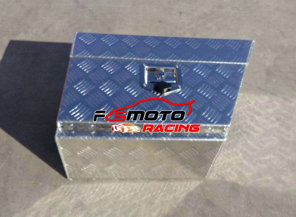 24"x10"x16" Pair Aluminium Undertray Under Tray Underbody Ute Tool Box+Lock+Key - Image 3