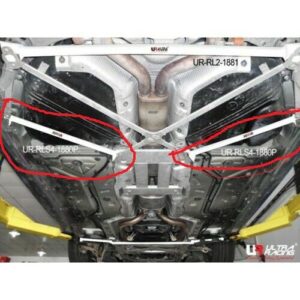 Soporte Ultra Racing Member para 10-16 PORSCHE PANAMERA 970 3.6 4x4 barras inferiores traseras-