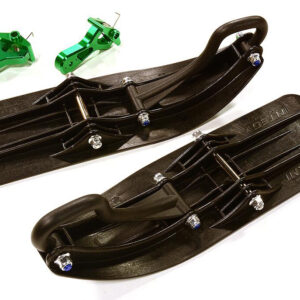 Juego de accesorios de esquí de trineo delantero verde para Losi 1/10 Lasernut U4 4x4 RTR (para tracción trasera)-