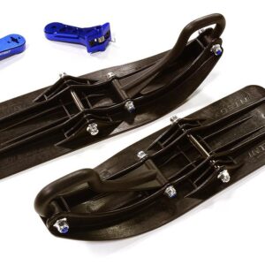 Kit de conversión de accesorio de trineo delantero azul para Losi 1/5 DBXL-E 2.0 4x4 (para tracción trasera)-
