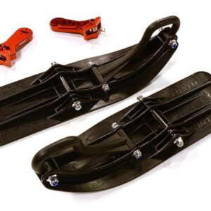 Kit de conversión de sujeción para trineo delantero rojo para Losi 1/5 DBXL-E 2.0 4WD (para tracción trasera)-