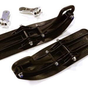 Kit de conversión de accesorio de trineo delantero plateado para Losi 1/5 DBXL-E 2.0 4x4 (para tracción trasera)-