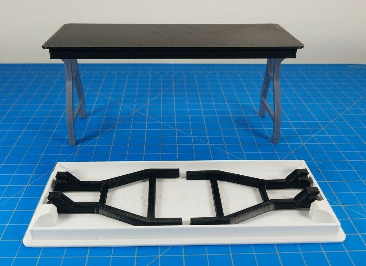 Mesa Plegable Escala 1/10 Patas Plegables Tamaño 3D Impreso Miniatura Accesorio- - Image 3