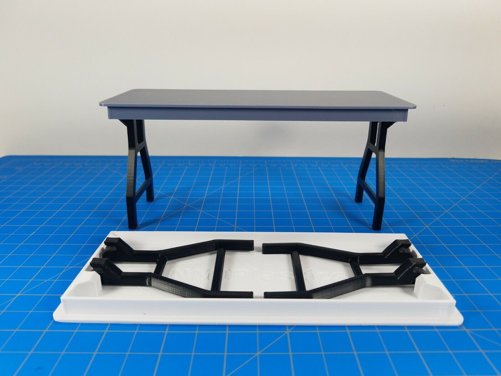 Mesa Plegable Escala 1/10 Patas Plegables Tamaño 3D Impreso Miniatura Accesorio- - Image 5