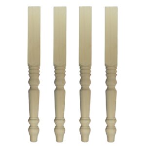 Juego de 4 patas de mesa de escritorio de pino liso, ex 3" 69*69*736 mm madera A3WD-