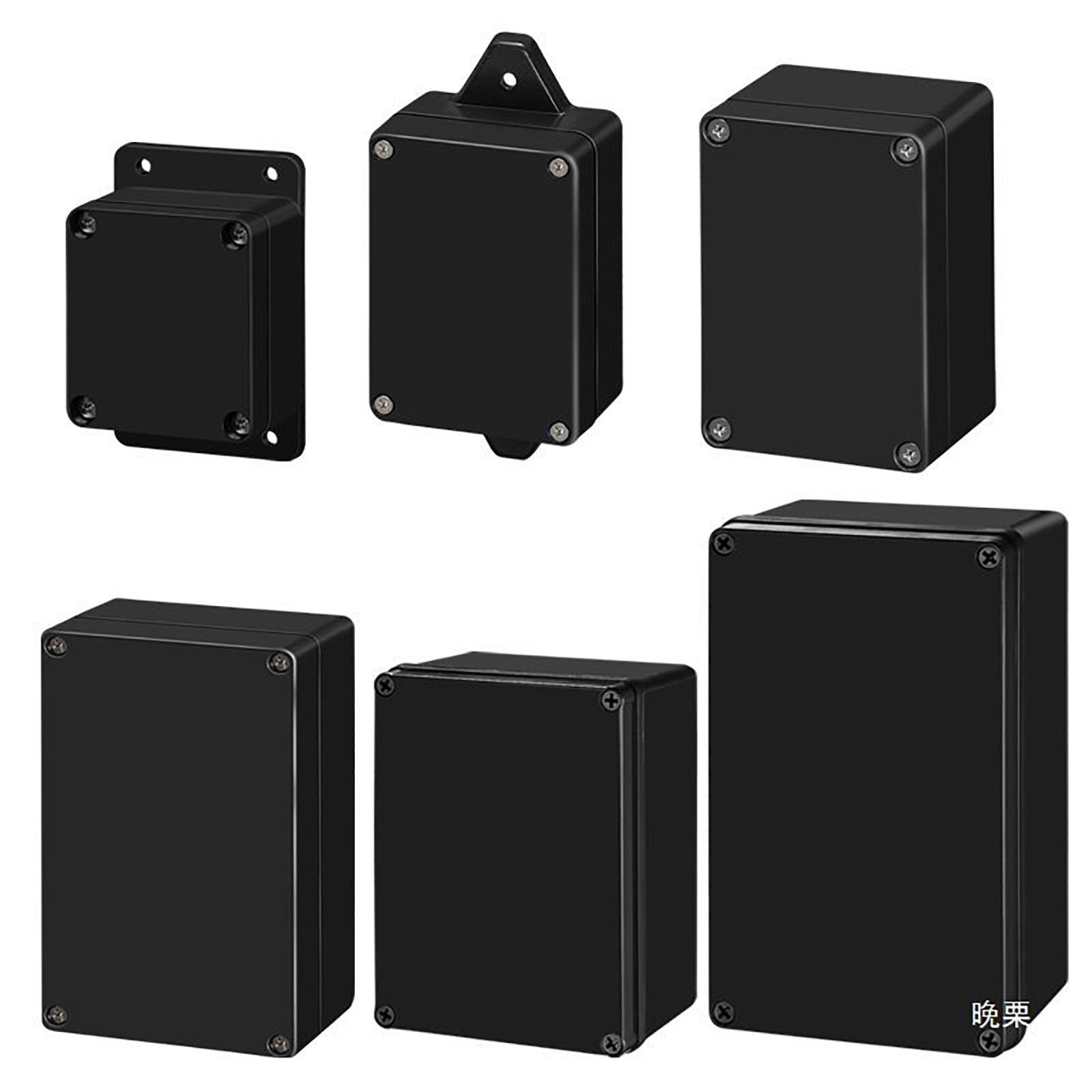 Waterproof Black Plastic Project Enclosure DIY Electrical Junction Box Dustproof - Image 2