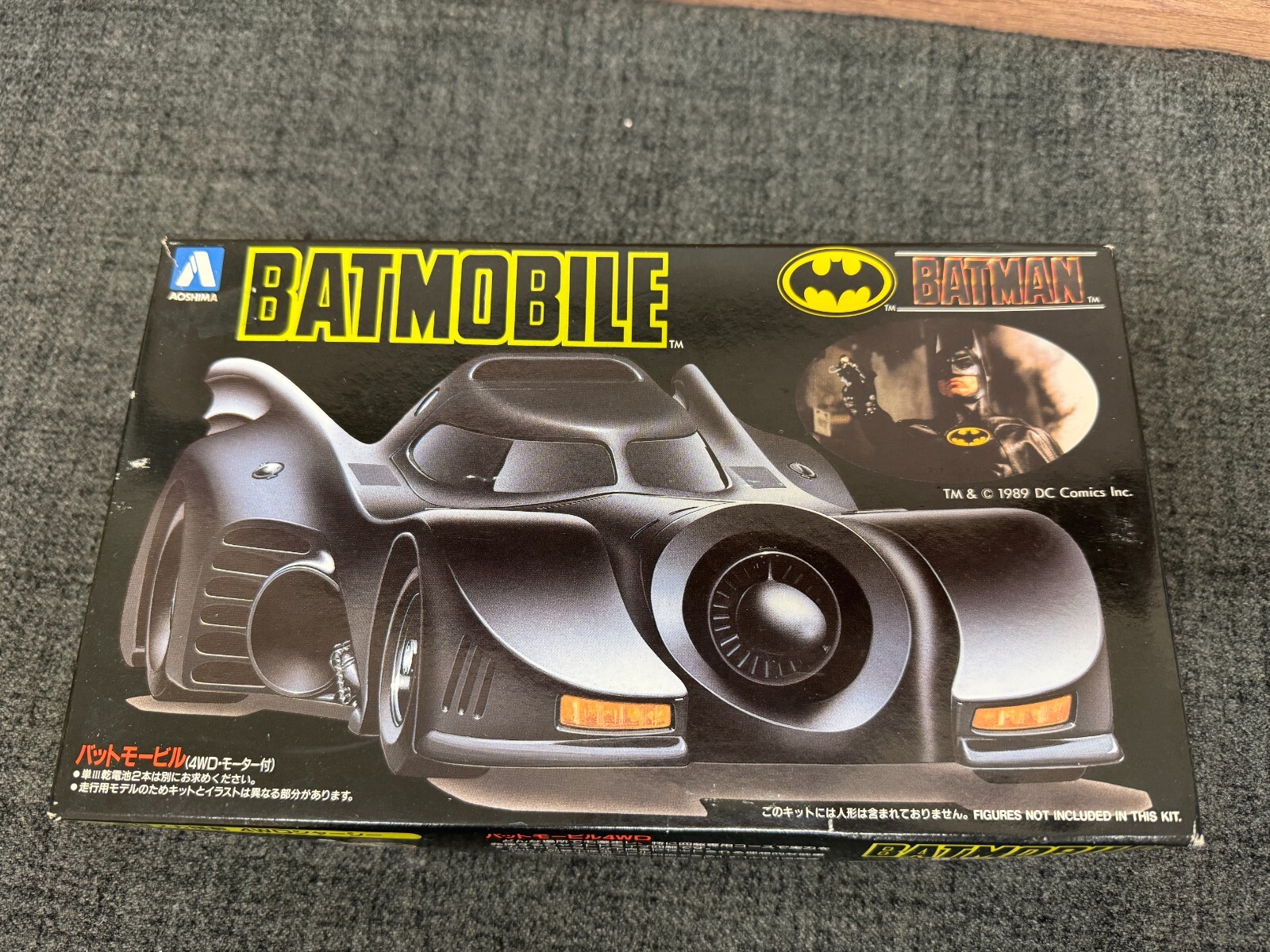 Batimóvil motorizado Aoshima Batman Techni 4x4 1989 - sellado-