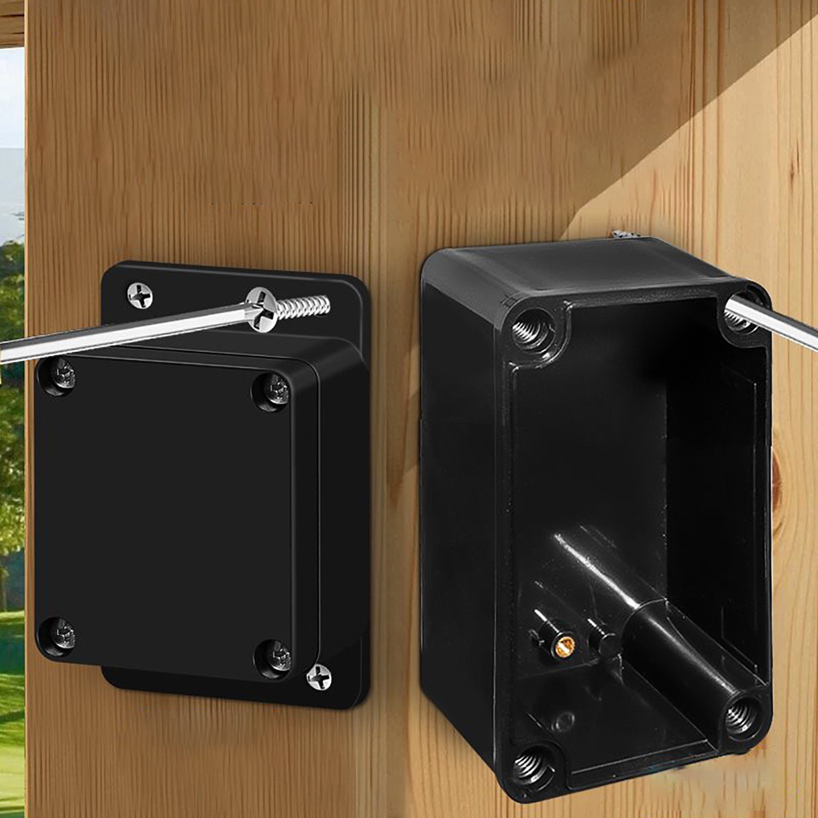 Waterproof Black Plastic Project Enclosure DIY Electrical Junction Box Dustproof - Image 3