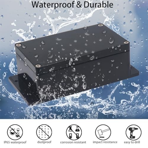 Waterproof Black Plastic Project Enclosure DIY Electrical Junction Box Dustproof - Image 5