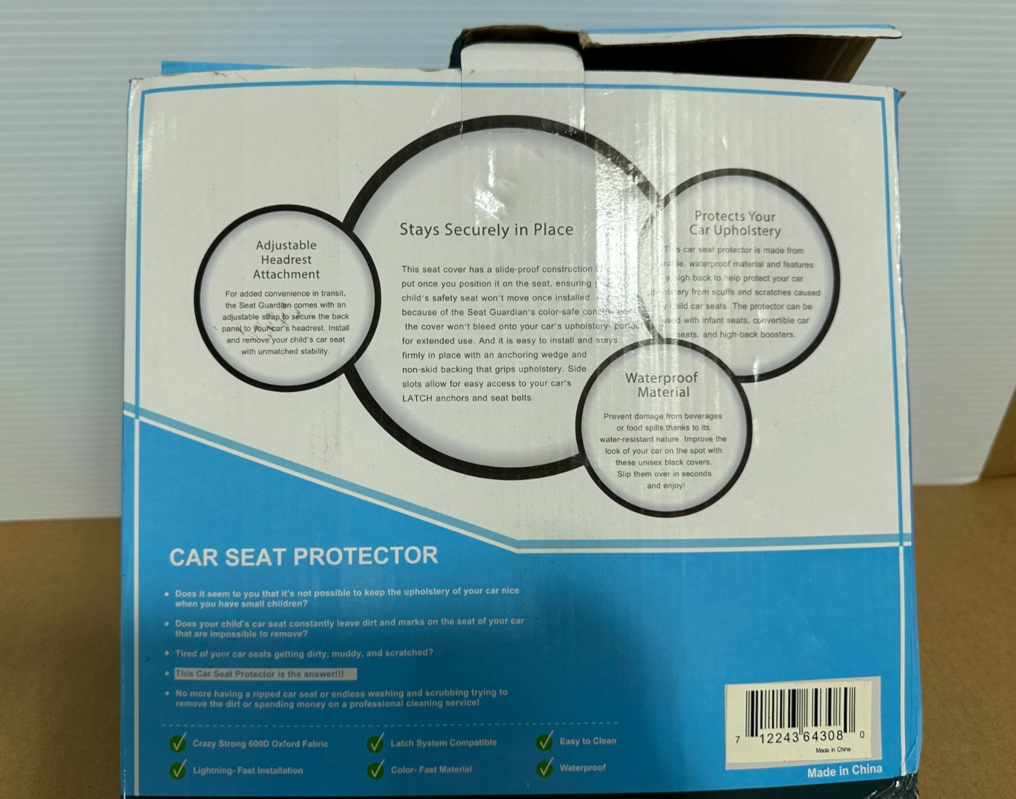 Protector de asiento de coche para bebé niño proteger automotriz vehículo cuero- - Image 3