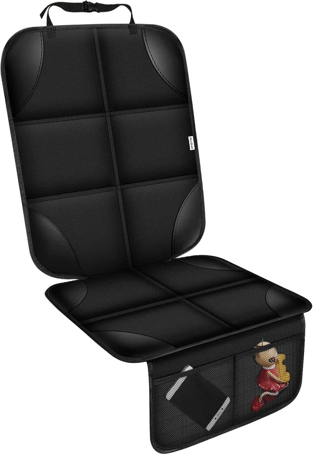 Paquete de 2 protectores de asiento de coche - alfombrillas antideslizantes acolchadas gruesas para asientos de coche de bebé- - Image 5