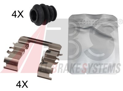 KIT MONTAJE PASTILLAS FRENO CUÑAS TRASERO ABS 1831Q PARA HYUNDAI IX55 3.0 V6 CRDI 4X4 3L- - Image 2