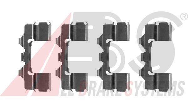 KIT MONTAJE PASTILLAS FRENO CUÑAS DELANTERAS ABS 1104Q PARA SUBARU SVX 3.3 I 24V 4X4 CXW- - Image 2