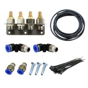 Kit de respirador diferencial universal de 4 puertos estuche de transferencia (se adapta a Nissan Toyota Mitsubis...-
