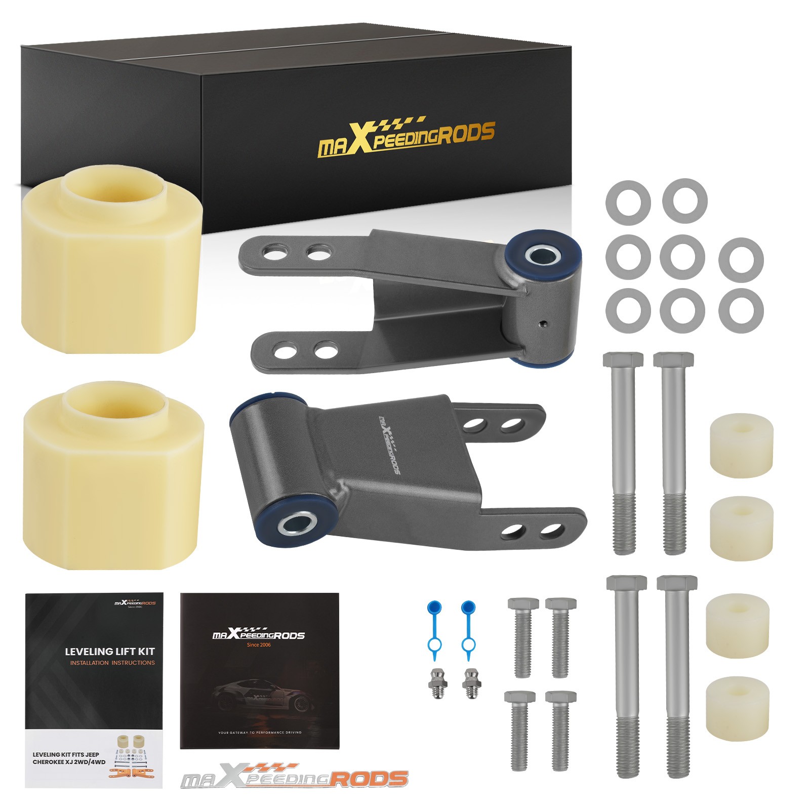 3" Front + 2" Rear Full Leveling Lift Kits for JEEP Cherokee XJ 1984-2001 4WD